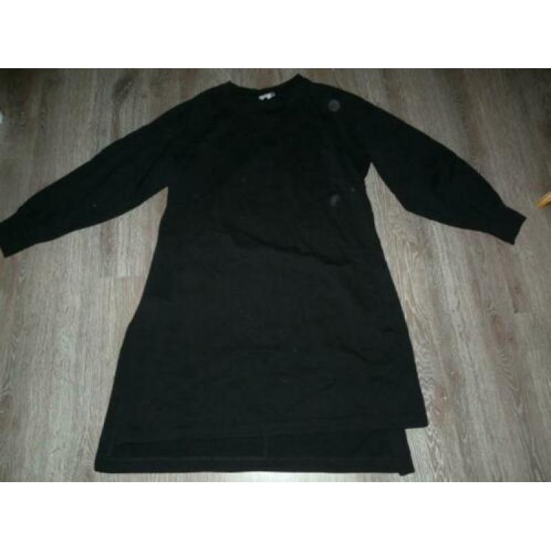 Chique zwart sweater tuniek trui jurk Selected Femme M 38 40