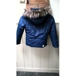 Donkerblauw meisjes jack name of 128