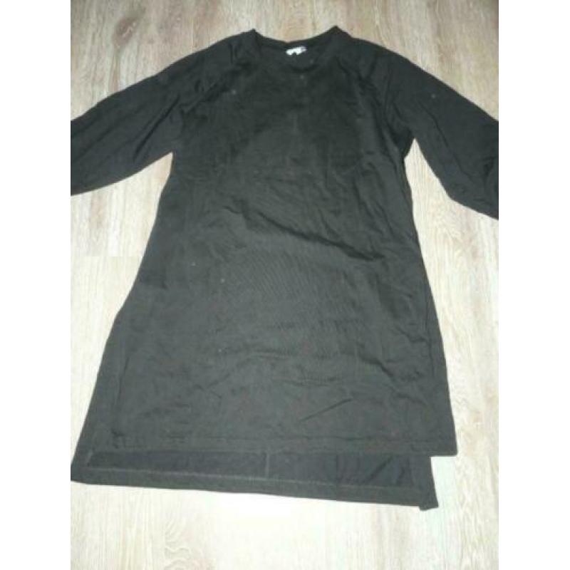 Chique zwart sweater tuniek trui jurk Selected Femme M 38 40