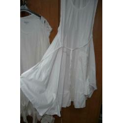 Hebbeding aparte witte overslag jurk 42/44/46