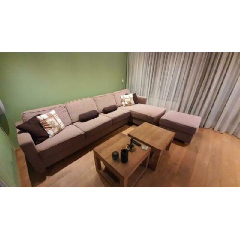 Bankstel 3-zits met Chaise Longue | Cacao Bruin | Montel