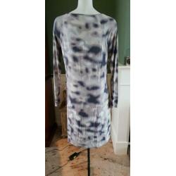 NETTE gave kleurige beige SANDWICH jurk mt L 42/44, jurkje