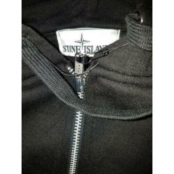 Stone island vest zwart xs 164 nieuw zwart / groen