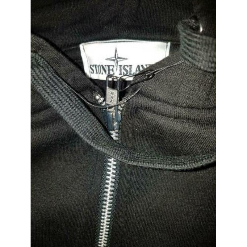Stone island vest zwart xs 164 nieuw zwart / groen