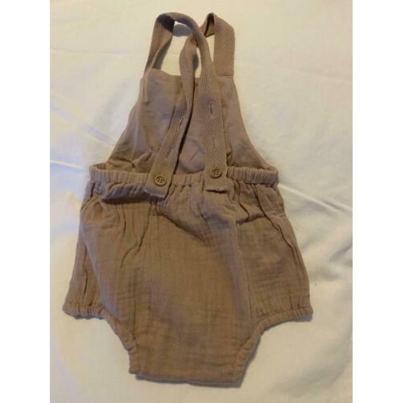 Nixnut salopette maat 62 old pink