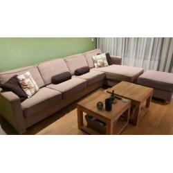 Bankstel 3-zits met Chaise Longue | Cacao Bruin | Montel