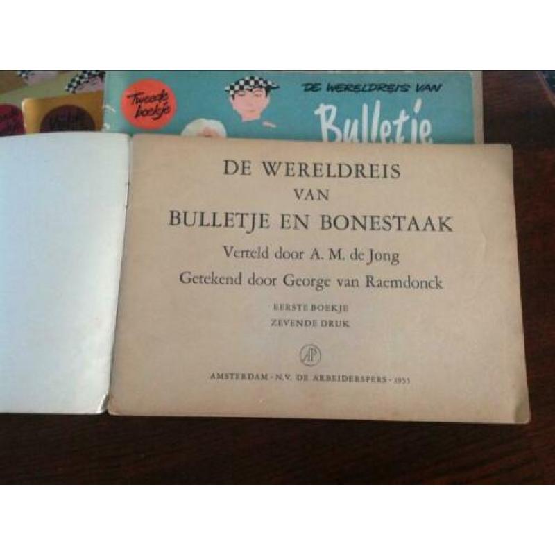 De wereldreis van Bulletje en Bonestaak, 17 boekjes.