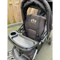 Topmark Tandem Duo Wagen incl Reiswieg en regenhoes
