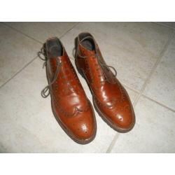 nieuwe bruine leren italiaanse Antonio parriego schoenen 41