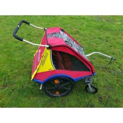 Chariot cts 2pers fietskar met babyschaal