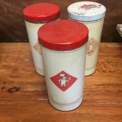 Grote partij vintage beschuitblikken, 26 stuks