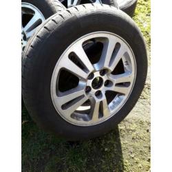 Saab Velgen met Continentals 205 55 16.