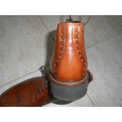 nieuwe bruine leren italiaanse Antonio parriego schoenen 41