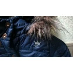 Donkerblauw meisjes jack name of 128