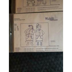 ROOS - patroon patronen kinderkleding diverse soorten