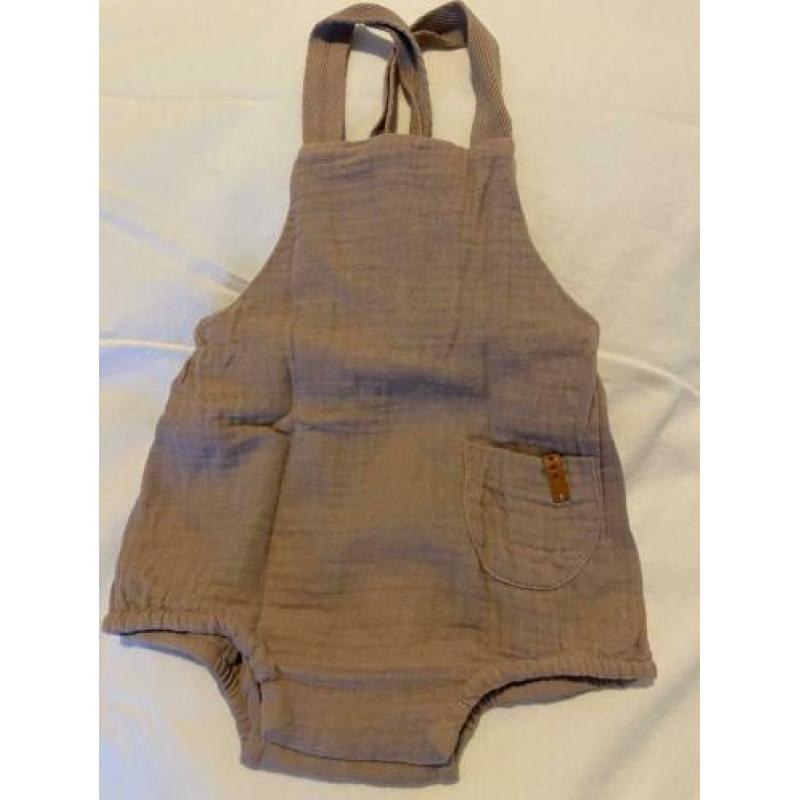 Nixnut salopette maat 62 old pink