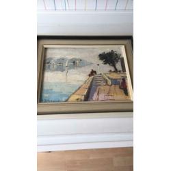 Olieverf schilderij Bremand