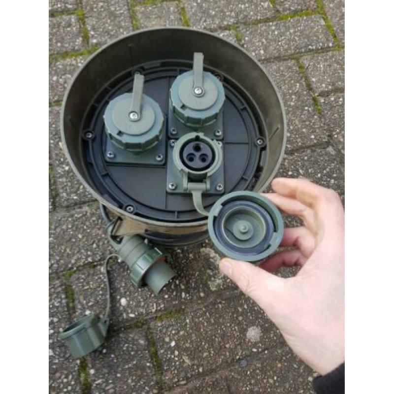 kabelhaspel verlengsnoer haspel 12m ex leger army 2 aanwezi