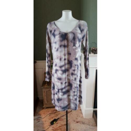 NETTE gave kleurige beige SANDWICH jurk mt L 42/44, jurkje