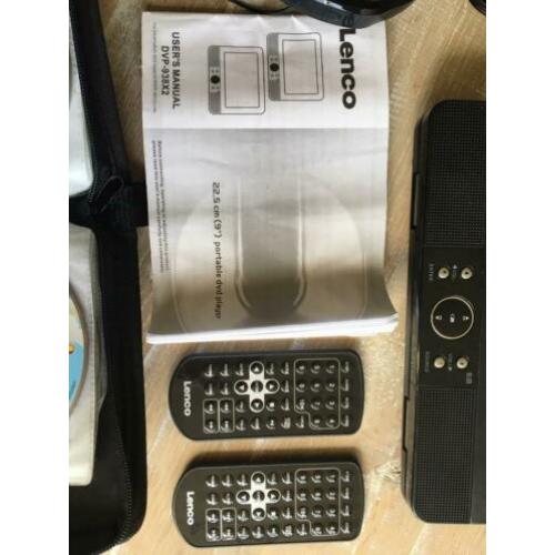 Lenco DVP-938X2 portable draagbare dvd speler + 20 dvd's