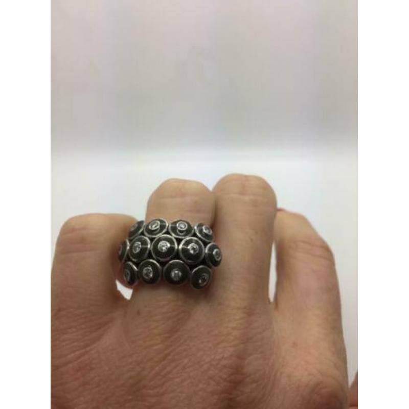 H104 Prachtige zilveren ring Ti Sento maat 19