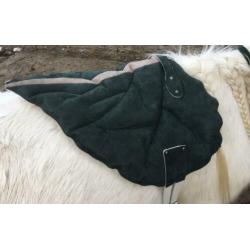 Barebackpad nubuck leer, nasa schuim, katoenfleece