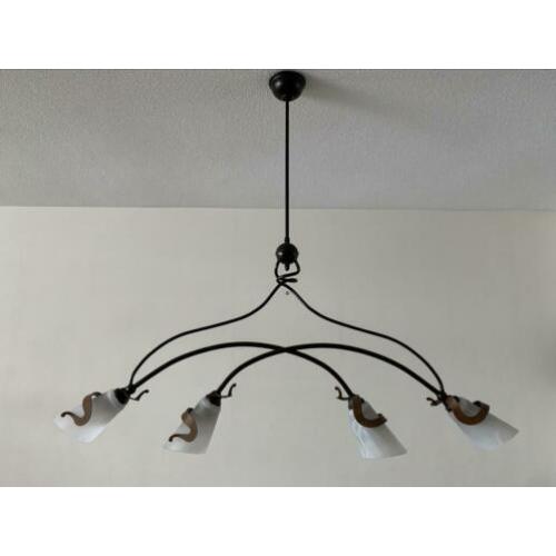 Serie lampen, 2x plafondlamp, 1x staande lamp