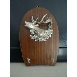 Wandbordje hert - vintage