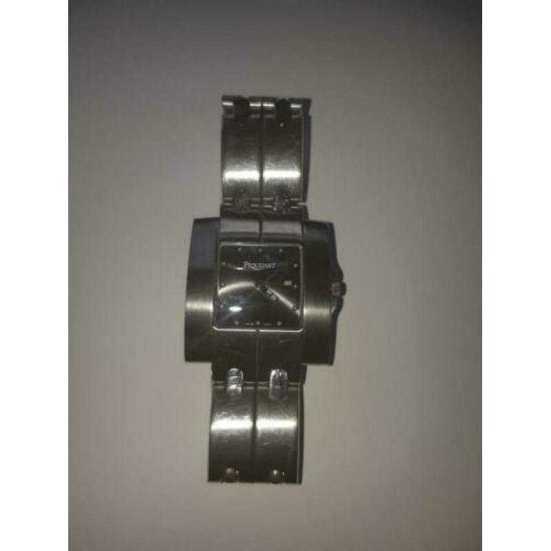 Pequignet heren vierkant Quartz horloge