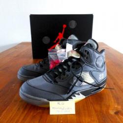 Air Jordan 5 Off White DS maat 43 US9.5 Nike Virgil Abloh