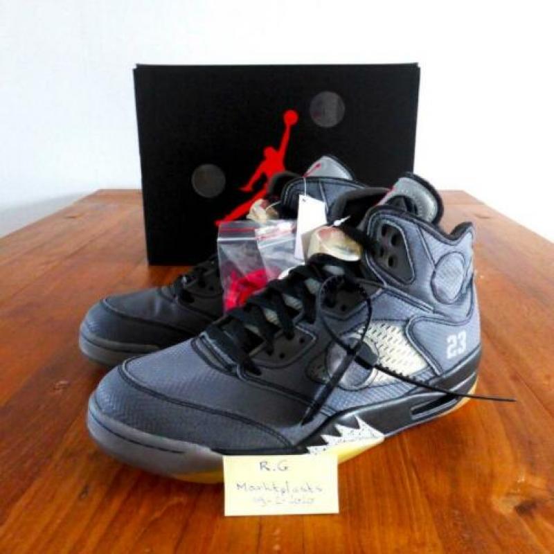 Air Jordan 5 Off White DS maat 43 US9.5 Nike Virgil Abloh