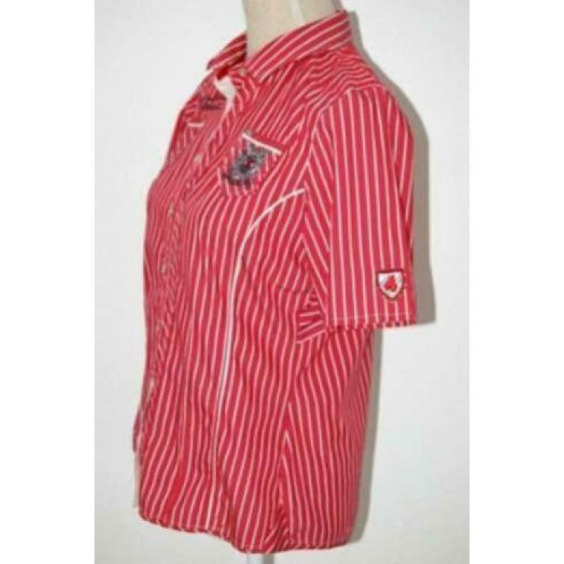 L'ARGENTINA, ARGENTINA gestreepte blouse, rood, Mt. S
