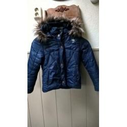 Donkerblauw meisjes jack name of 128