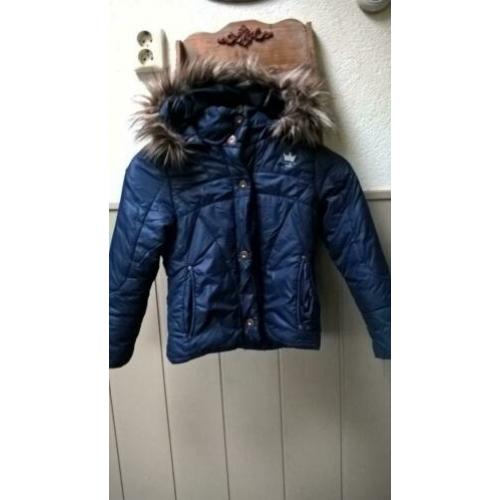Donkerblauw meisjes jack name of 128