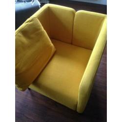 Gele Ekerö Fauteuil (nieuwprijs 129 euro)