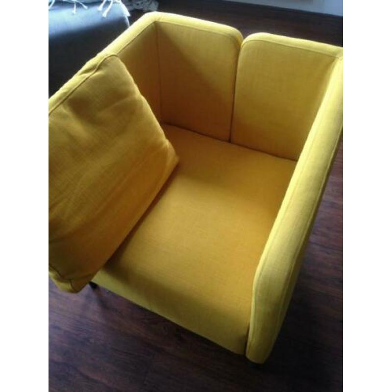 Gele Ekerö Fauteuil (nieuwprijs 129 euro)