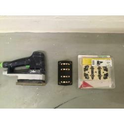 Festool LS130 lineaire schuurmachine met extra profielzolen