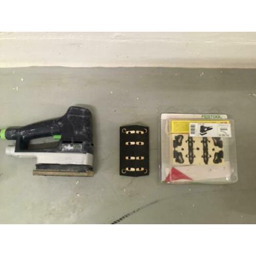 Festool LS130 lineaire schuurmachine met extra profielzolen