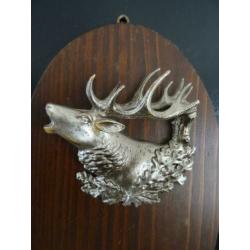 Wandbordje hert - vintage