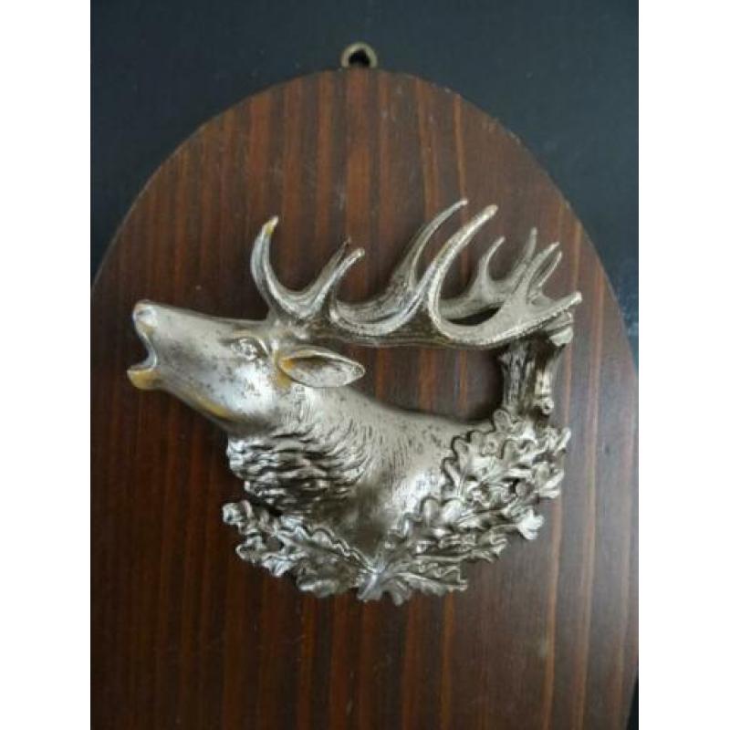 Wandbordje hert - vintage