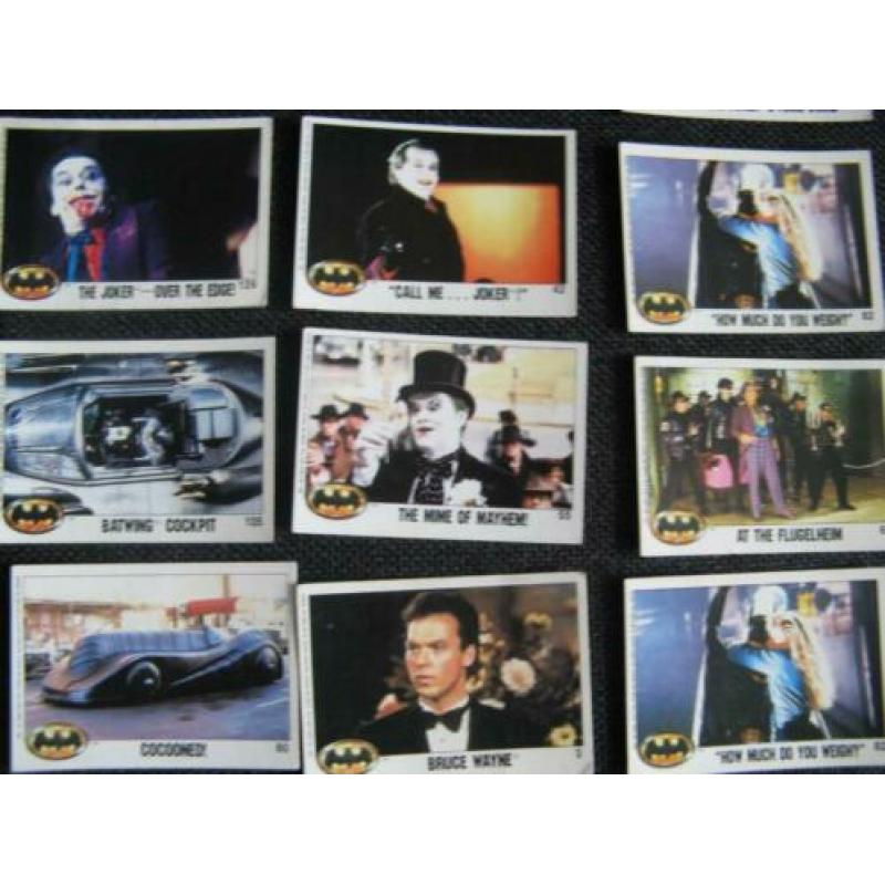 34 Batman verzamelkaartjes / plaatjes 1989