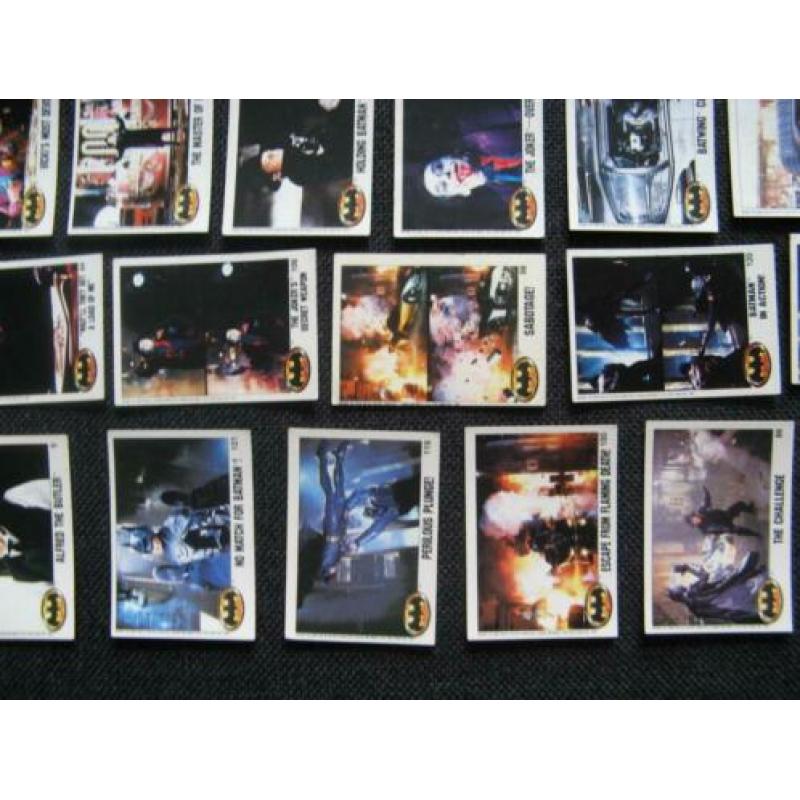 34 Batman verzamelkaartjes / plaatjes 1989