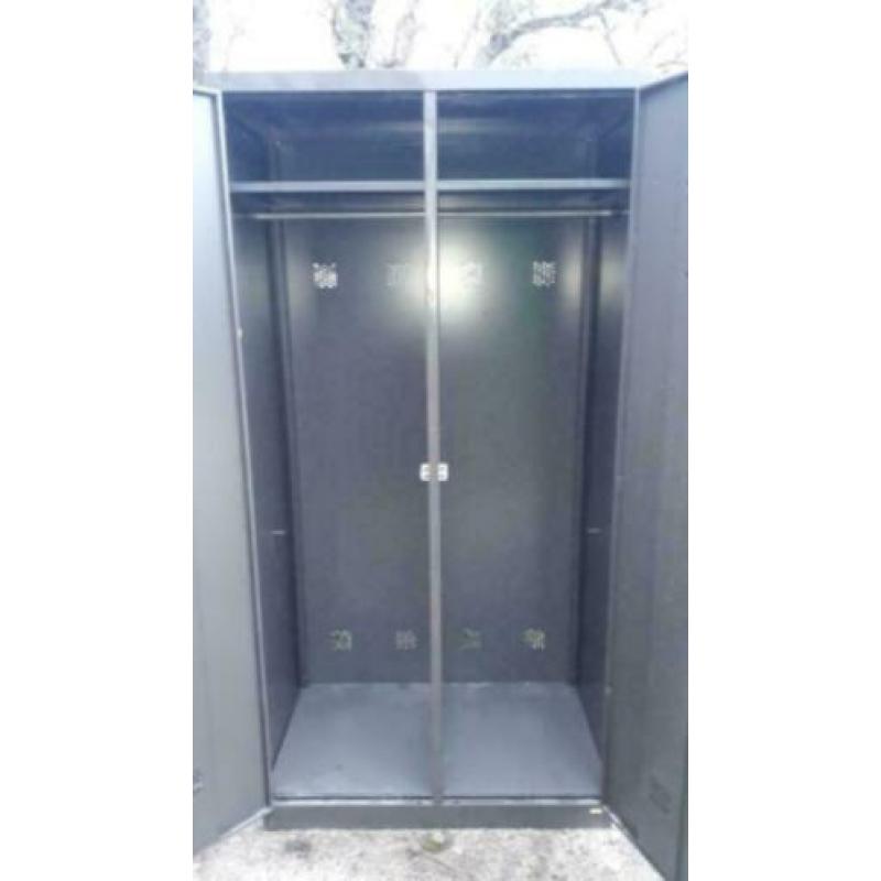 kledingkast / 2 deurs lockerkast / gebruikt 100 x 50 x 200 h
