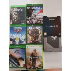 Xbox one S (2 controllers en 7 spellen) 500 gb