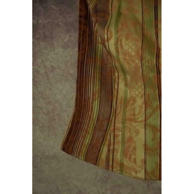 T_009) Vintage chique baroquestijl gestreepte bustier/korset