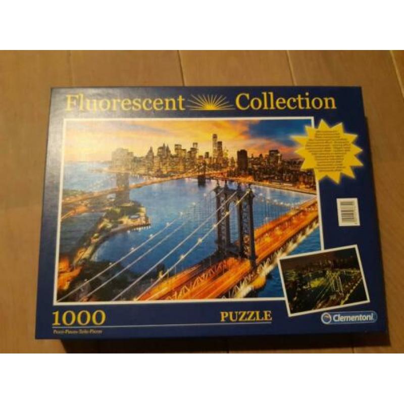 3x legpuzzel, Clementoni, Fluorescent Collection