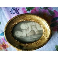 vintage microprints in lijst