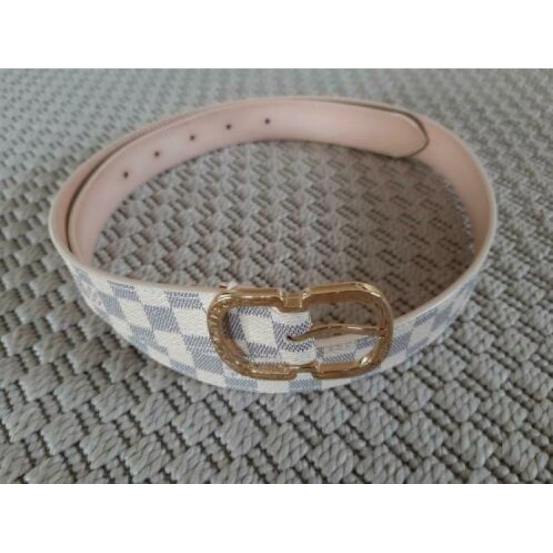 Louis Vuitton riem Mini 25 damier azur 85