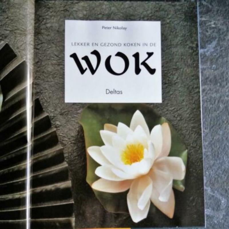 Lekker en gezond koken in de wok. Hardkaft boek uit 1991