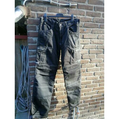 Zwarte Motorbroek merk hellfire maat 48/50